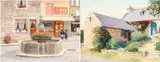 Watercolours - two landscape paintings by R. Kenneth Kernick, watercolor, offered Aug 2026