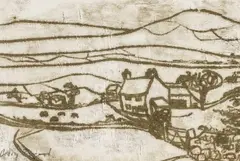 Penrith Landscape 5 by Biddy Picard, pencil, sold Aug 2026