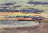 Sunset of Rhoscolyn, Anglesey by Thomas Hampson Jones, watercolour, offered Aug 2026