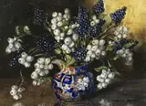 Jug of flowers by Marion Broom, watercolour, sold Aug 2026