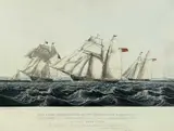 Colour print - 'The Waterford Line Schooners by John Lynn, print, offered Aug 2026