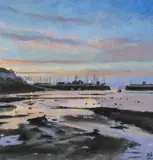 Lilac Time, Aberaeron by Dai David, oil on card, sold Jul 2026