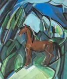 Tom by Brigid Wright, 1992, mixed media, sold Jul 2026