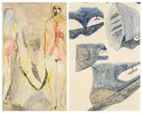 Additional image by Brenda Chamberlain, mixed media on paper, sold Jul 2026