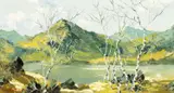 Moel Hebog by Charles Wyatt Warren, oil on board, sold Jul 2026