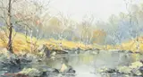 Untitled by Charles Wyatt Warren, oil on board, sold Jul 2026