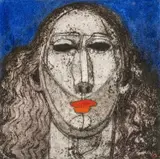 Stone Angel by Mihangel Jones, Stone Angel' on Ffin-y-Parc Gallery label, signed with initials, sold Jul 2026