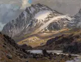 Tryfan by David James Woodford, oil on board, sold Jul 2026