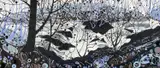 Winter Falls I by Katie Allen, 2017, mixed media on panel, sold Jul 2026