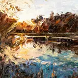Untitled by David Grosvenor, oil on canvas, sold Jul 2026