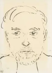 Untitled by Jack Jones, 1985, charcoal, sold Jul 2026