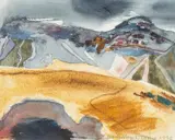 Llyn Y Fan Study by Mary Lloyd Jones, 1993, watercolour, sold Jul 2026