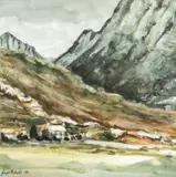 Gwern Gof Isaf a Tryfan I by Gwyn Roberts, watercolour, offered Jul 2026
