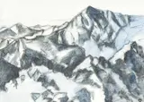 Snowdon from Crib Goch by Gwyn Roberts, pastel and watercolour, sold Jul 2026