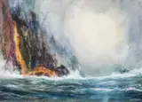 Sea Level, Pwll Deri by David Dixon, watercolour, sold Jul 2026