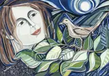 Untitled by Brigid Wright, gouache, sold Jul 2026