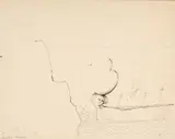 Boat by Brenda Chamberlain, ink, sold Jul 2026