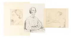 Untitled by Edgar Holloway, 1941, pencil on paper, sold Jul 2026