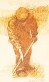 Print - gardener by Aneurin Jones, print, offered Jul 2026
