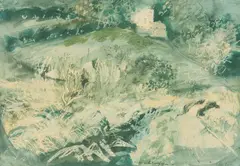Circa 1980 colour lithograph - entitled ' by John Piper, lithograph, sold Jul 2026