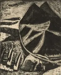 s proof) etching - entitled verso by George Chapman, etching, sold Jul 2026
