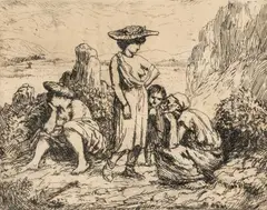 Intaglio etching by Augustus John, etching, sold Jul 2026