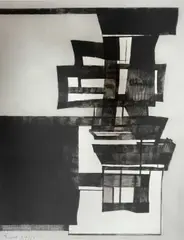 Pentaptych by Merlyn Evans, 1961, etching, sold Jul 2026