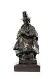 Untitled by David Arthur Thomas, bronze on wood, sold Jul 2026