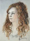 Laura by Valerie Ganz, mixed media, sold Jul 2026