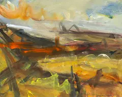 November Voyage by Peter Prendergast, 2002, acrylic, sold Jul 2026