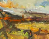 November Voyage by Peter Prendergast, 2002, acrylic, sold Jul 2026