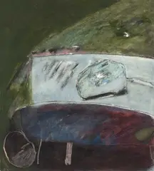 Untitled by Roger Cecil, mixed media on paper, sold Jul 2026