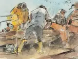 Untitled by William Selwyn, mixed media, offered Jul 2026