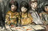 Waiting Room by Donald McIntyre, mixed media, offered Jul 2026