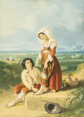 Untitled by Penry Williams, 1828, oil on paper, sold Jul 2026