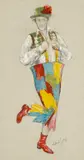 Untitled by Valerie Ganz, watercolour and pencil, sold Jul 2026