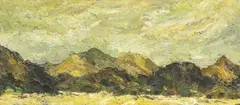 Circa 1959 - entitled 'Snowdon and the by Kyffin Williams, oil on canvas, sold Jul 2026