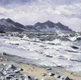 Dinas Dinlle by Aled Prichard-Jones, oil on canvas, sold Jul 2026