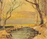 Untitled by Harry Hughes Williams, oil on board, sold Jul 2026