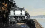 Laugharne by Derek Williams, oil on board, sold Jul 2026
