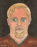 Self Portrait as a Young Man by Jack Jones, oil on panel, sold Jul 2026