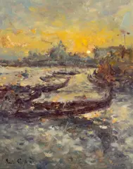 Evening, Venice by David Griffiths, oil on canvas, sold Jul 2026