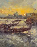 Evening, Venice by David Griffiths, oil on canvas, sold Jul 2026