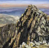 Y Lliwedd East Peak by Aled Prichard-Jones, 2019, oil on canvas, sold Jul 2026