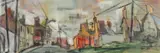 Dowlais Top by John Uzzell Edwards, 1962, mixed media, sold Jul 2026