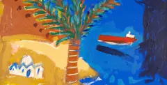 Untitled by William Brown, acrylic on canvas, sold Jul 2026