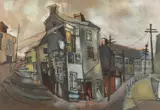 Untitled by John Uzzell Edwards, gouache on board, sold Jul 2026
