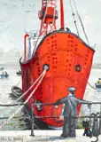 Lightship, Cardiff Bay by Nick Holly, oil on canvas, sold Jul 2026
