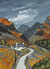 Untitled by David Barnes, oil on board, sold Jul 2026
