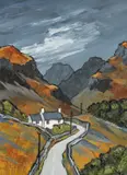 Untitled by David Barnes, oil on board, sold Jul 2026